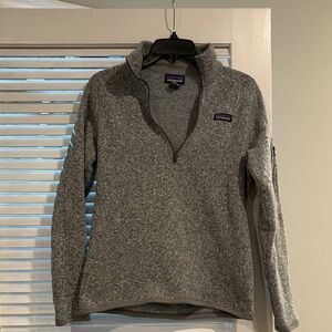 Patagonia Heathered Gray Fleece Pullover